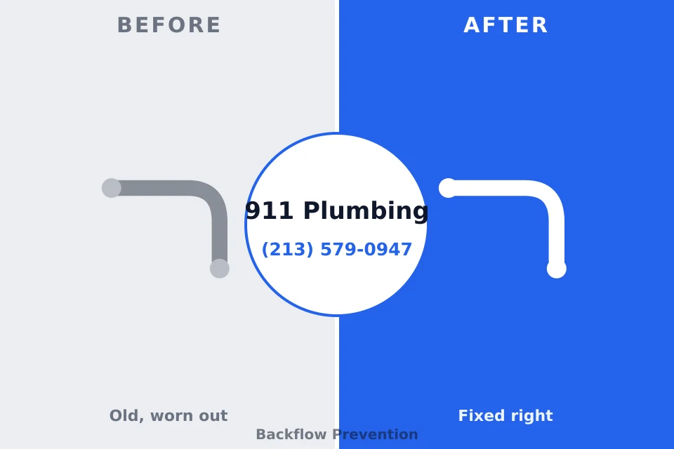 Before and after: plumbing repair Lowellville, OH